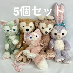 中古 ディズニー ダッフィー&フレンズ ぬいぐるみ ポーチ 5個セット SFJ170 c103