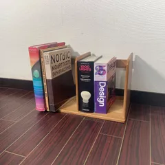 ブックスタンド ハンドメイド 木製 （小）本立て レトロ 古道具 インテリア 本棚