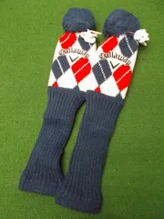 新品 Callaway Knit Fairway HEADCOVER ネイビー 2個セット キャロウェイ ヘッドカバー