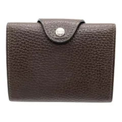 エルメス HERMES イリアード ギャロップ ドゥ コンパクトウォレット 二つ折り財布 ヴァッシュ B刻印 ブラウン シルバー金具 ユニセックス【中古】