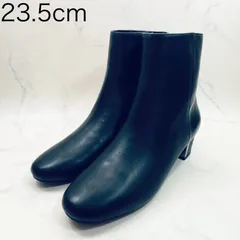 【新品 訳あり】モードエジャコモ　グリッターヒールショートブーツ　23.5ｃｍ　黒