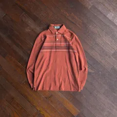 90s “Crocodile” Long Sleeve Polo Shirts / British Street Vintage Style China Made Cotton M