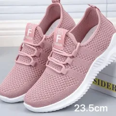 ピンク 23.5cm 新品 スニーカー ジム ウォーキング　運動 カジュアル