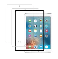 【2枚セット】ガイド枠付き 日本素材製 強化ガラス ipad 9.7 インチ / 5世代2017 / 6世代 2018 / iPad Air 2 / iPadAir 2013 / iPad Pro 9.7 用 ガラスフィルム 強化ガラス カバー 保護フィルム