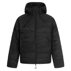 新品未使用 h アメリカ高街ストリート × カモフラージュ 90％ホワイトダックダウン ユニセックス中綿ダウンジャケット 冬用／加厚／フード付き