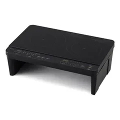 メーカー正規品 新品 アイリスオーヤマ IRIS OHYAMA 2口IHコンロ脚付 IHクッキングヒーター スタンド付き ブラック IHK-WT41S-B