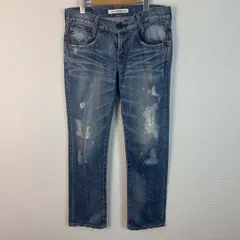 Levi's リーバイス デニムパンツ ダメージ加工 ブリーチ加工 ブルー W31 メンズ 古着 アメカジ