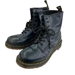ドクターマーチン Dr.Martens 8ホール UK9ネイビー - メルカリ