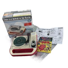 BANDAI 8盤レコード専用ポータブルプレイヤー EBP01-IR - メルカリ