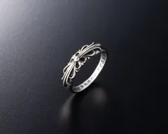 シルバー925 クロステイル リング フローラルクロス ボーンデザイン 指輪 メンズ レディース ユニセックス ゴシック モード系 シルバーアクセ プレゼント 64