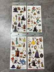 大人の図鑑シール　ディズニーキャラクター　ヴィランズ　マーメイド　アラジン　白雪姫
