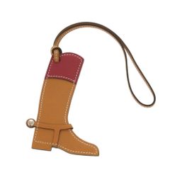 定価約14万円】HERMES エルメス ブーツ型 レザーチャーム 箱・タグ付 