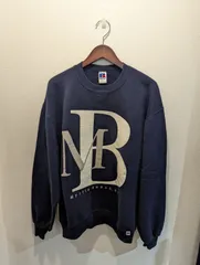 90's　USA製　RUSSELL　ラッセル　スウェット　トレーナー　ネイビー　Myrtle Beach　サウスカロライナ州　Vガゼット