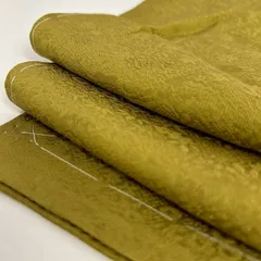 裄67.5 色無地 正絹 一つ紋 しつけ糸 色味の良い 素敵な地模様 袷 着物 MK-859