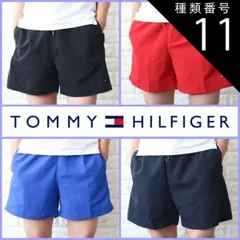 種類11:レッド/S 種類1:BLACK　ブラック/S ハーフパンツ メンズ ショートパンツ 短パン トミーヒルフィガー ビーチショーツ スポーツ 水陸両用 TOMMYHILFIGER