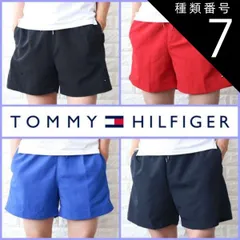 種類7:ネイビー/M 種類1:BLACK　ブラック/S ハーフパンツ メンズ ショートパンツ 短パン トミーヒルフィガー ビーチショーツ スポーツ 水陸両用 TOMMYHILFIGER
