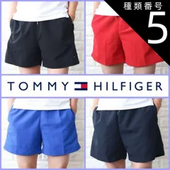 種類5:ブラック/XXL 種類1:BLACK　ブラック/S ハーフパンツ メンズ ショートパンツ 短パン トミーヒルフィガー ビーチショーツ スポーツ 水陸両用 TOMMYHILFIGER