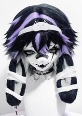 着ぐるみヘッド 猫 口開け 白 全頭ヘッド ケモノ マスク ファースーツ