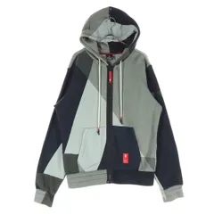 NIKE ナイキ カイリー NBA 総柄 長袖 ジップパーカー S グレー メンズ 古着