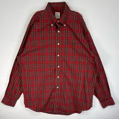 古着 ブルックスブラザーズ Brooks Brothers 長袖シャツ チェック 胸ポケ 346 L  レッド系 マルチカラー メンズ