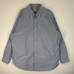 古着 90's/90年代 ブルックスブラザーズ Brooks Brothers 長袖シャツ Makers USA製 REGENT ボタンダウン XL  水色 無地 メンズ