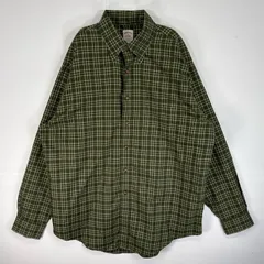 古着 ブルックスブラザーズ Brooks Brothers 長袖シャツ チェック 胸ポケ ボタンダウン L  グリーン系 マルチカラー メンズ