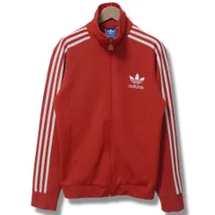 アディダス オリジナルス adidas Originals トラックジャケット ヨーロッパTT レッド L 刺繍ロゴ ジャージ スポーツウェア 90s風 オーバーサイズ ストリート Y2K スポーツミックス 古着 C561