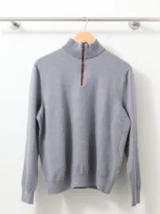 ラルフローレン POLO ハーフジップ ニット セーター グレー L