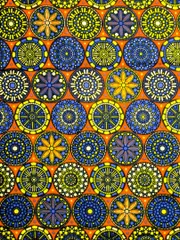 ③Iアフリカンプリント生地*パーニュ*キテンゲ*アフリカンバティック*アフリカ布