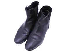 D&G Dolce&Gabbana レザー サイドゴアブーツ 37 ブラック D&G Dolce&Gabbana レザー サイドゴアブーツ 37 ブラック