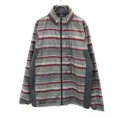 美品 OAKLEY オークリー 総柄 ウインドブレーカー XXL グレー ビックサイズ メンズ 古着