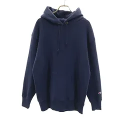 Champion チャンピオン リバースウィーブ 長袖 スウェットパーカー M ネイビー プルオーバー 裏起毛 メンズ 古着
