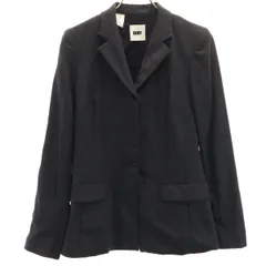 美品 DKNY ディーケーエヌワイ テーラードジャケット 2 チャコールグレー ダナキャランニューヨーク レディース 古着