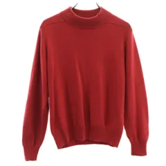 Cashmere カシミヤ 100% 長袖 セーター レッド ニット レディース 古着