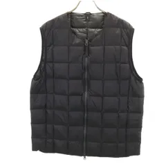 SHIPS シップス TAION タイオン 別注 ダウンベスト ブラック 収納袋付き メンズ 古着