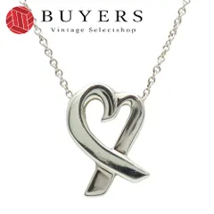 【中古】 ティファニー ネックレス ラビングハート シルバー925 約2.8g シルバー パロマピカソ アクセサリー ペンダント レディース 女性 TIFFANY&Co.