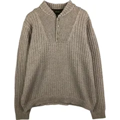 古着 エルエルビーン L.L.Bean リブ編み ハーフボタンセーター メンズM相当 ヴィンテージ/eaa434149