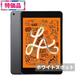 Apple iPad mini5 64GB 整備済み品  セルラー+Wi-Fiモデル スペースグレイ 特価品 ホワイトスポット