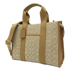 【新品】コーチ CY367 IMOT4 (ライトカーキ マルチ) バッグ トートバッグ COACH SMITH シグネチャー ジャカード トート 2WAY 斜め掛け A4対応 アウトレット レディース