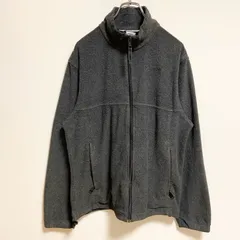 【3点以上まとめ買いで20%OFF】古着 used　Columbia　コロンビア　長袖ワンポイント刺フリースジャケット　ブルゾン　グレー　秋冬服　Mサイズ