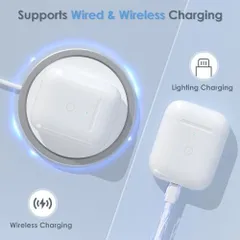 ✨新品 互換品 AirPods1/2対応 充電ケース Bluetooth/Qi対応