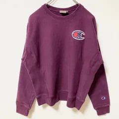 【3点以上まとめ買いで20%OFF】古着 used　00s　Champion チャンピオン　リバースウィーブ　長袖ワンポイントロゴ刺繍スウェット　トレーナー　Mサイズ