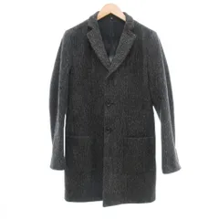 【美品】CERRUTI チェルッティ 1881　ムートン コート　羊革レザー　黒 美品】CERRUTI チェルッティ 1881 ムートン コート 羊革レザー 黒