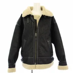 アルファ ALPHA B-3 フライトジャケット フェイクムートン アウター M 黒 TA7131-075 /TK