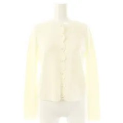 アベニールエトワール Aveniretoile スカラップニットカーディガン 長袖 36 オフホワイト /DF ■OS