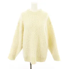 ミラオーウェン Mila Owen 24AW ケーブルニットプルオーバー ニット セーター カットソー 長袖 F 白 09WNT245080 /MM