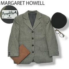 90s マーガレットハウエル テーラードジャケット ブレザー 千鳥格子柄 ♪