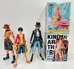 【Z12-k】ワンピース プライズ フィギュア 5点 まとめ 未開封品 ONE PIECE ルフィ エース サボ ロジャー しらほし