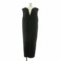 グリーンレーベルリラクシング ユナイテッドアローズ green label relaxing バックシャン ジャンスカ ノースリーブワンピース スカート ロング F ブラック 3626-699-3025 /NQ