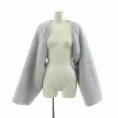 ファーファー furfur 24AW 2WAYエコファーボレロ ジャケット ショート丈 F ライトブルー RWFJ245009 /NQのサムネイル